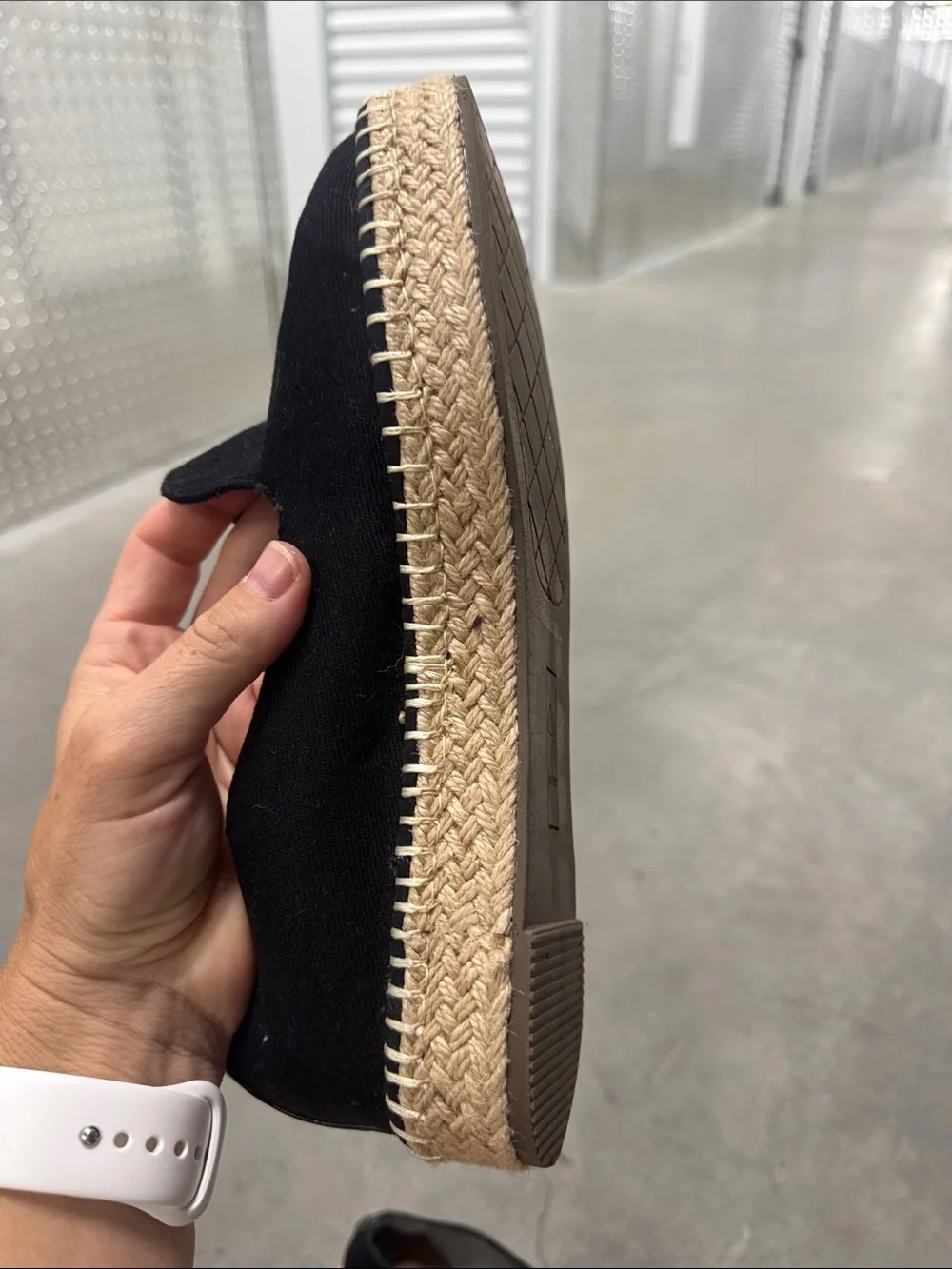 Joie Cara Espadrille Slip On Shoes in Black 8